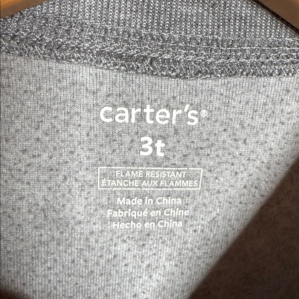 Carter's Baby Boys 1-Pc. Husky Face Fleece Footed Pajamas Size 3T - Picture 4 of 7